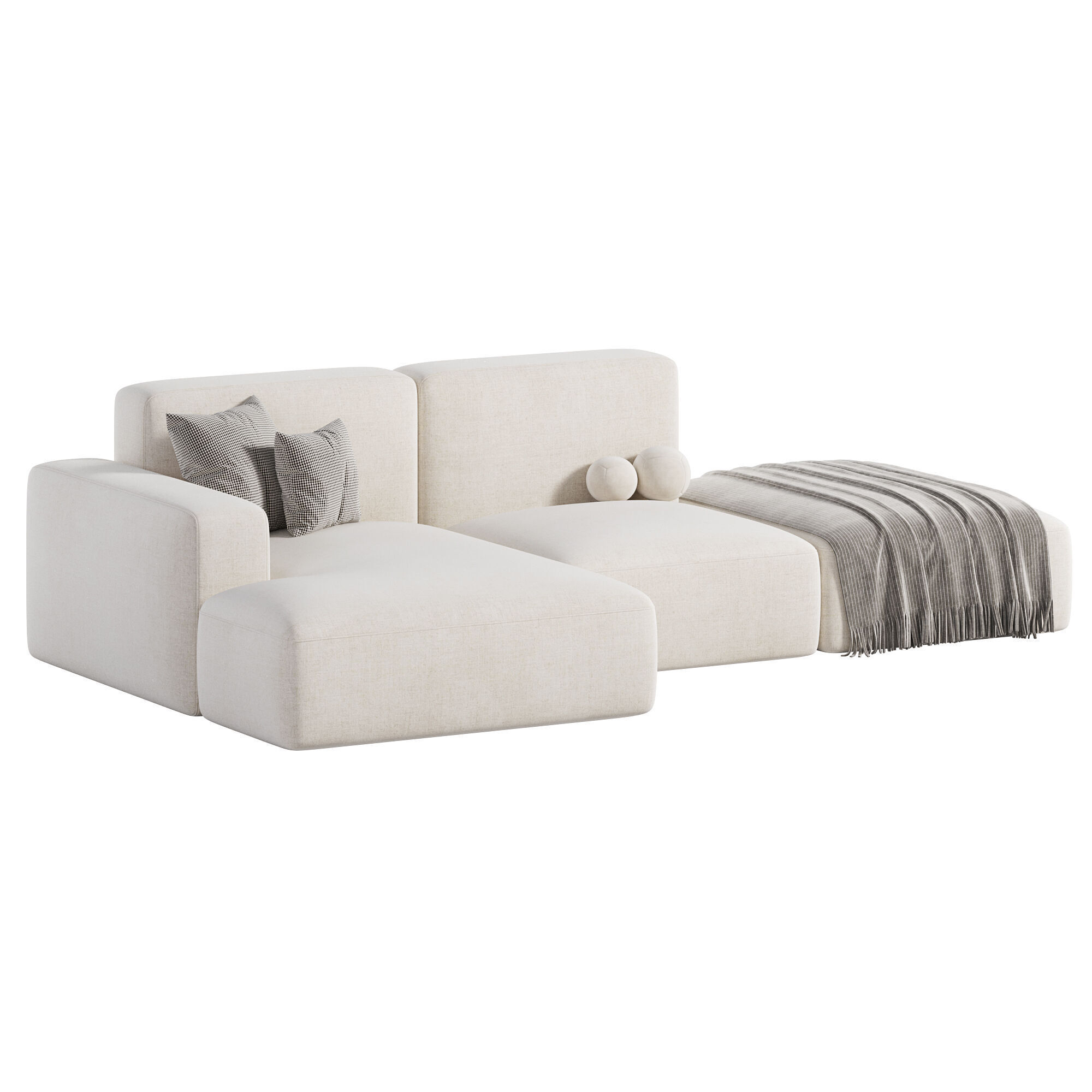 Kermit sofa by lavsit Low-poly 3D model_1