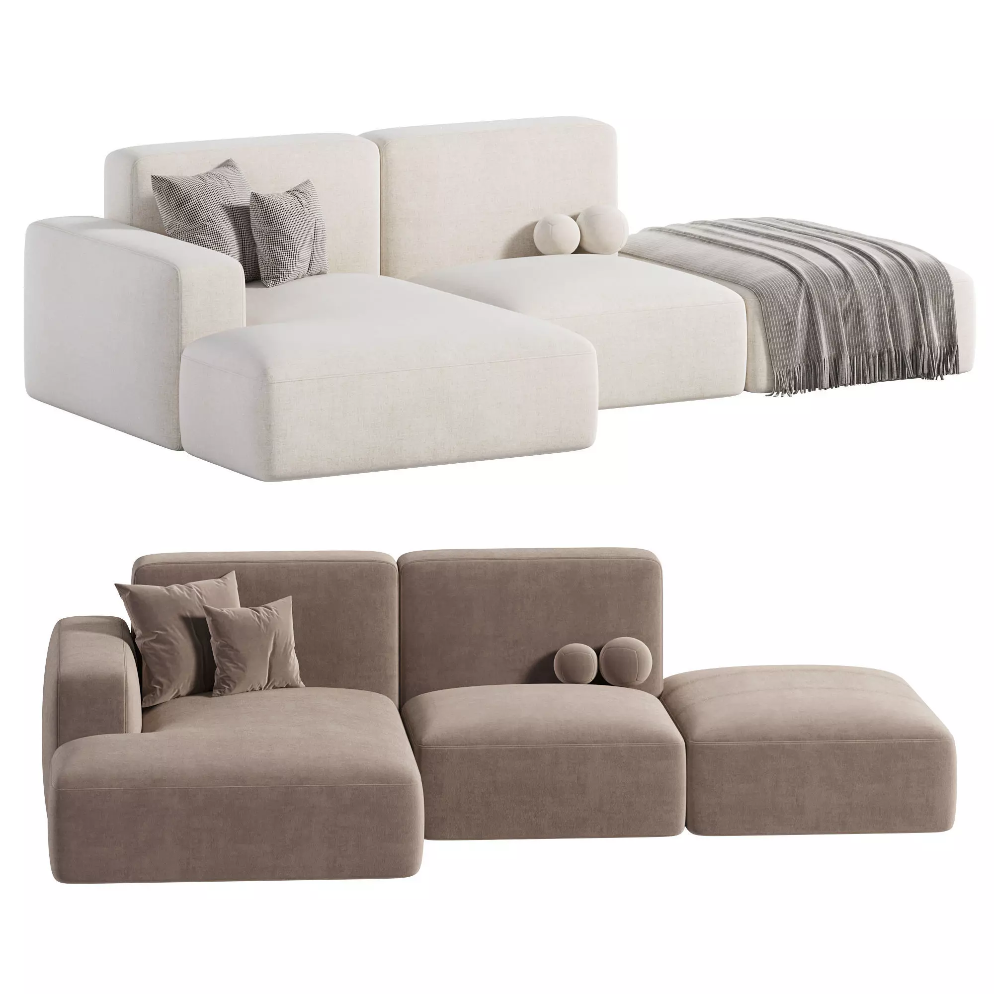 Kermit sofa by lavsit Low-poly 3D model_0