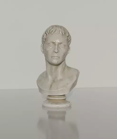 4K High Polly Ancient Roman Marble Statue 3D model_0