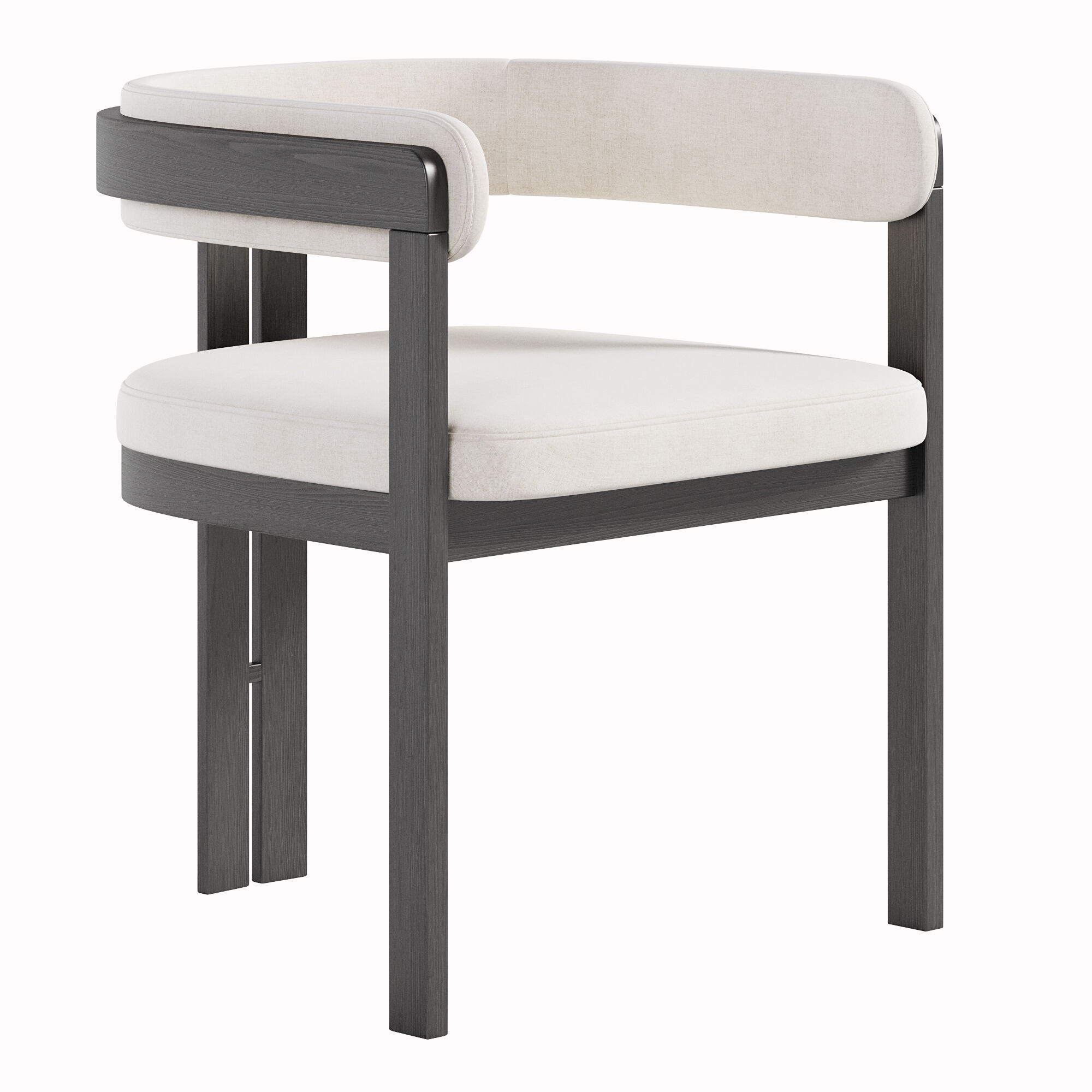 Dining set 01 Low-poly 3D model_2