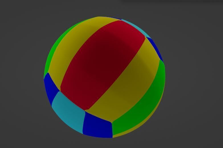 Volleyball Low-poly 3D model Low-poly 3D model_5