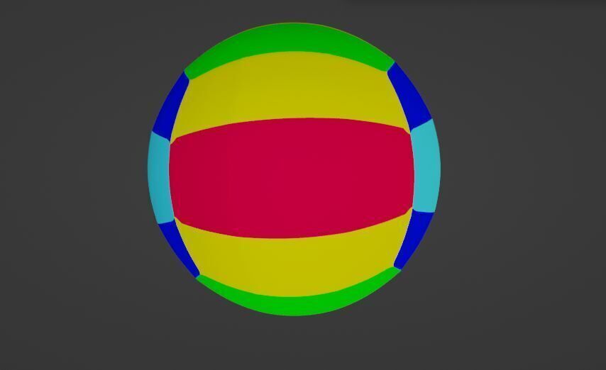 Volleyball Low-poly 3D model Low-poly 3D model_14