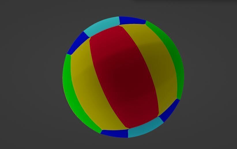 Volleyball Low-poly 3D model Low-poly 3D model_10