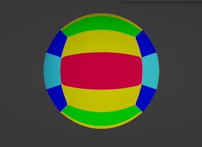 Volleyball Low-poly 3D model Low-poly 3D model_1