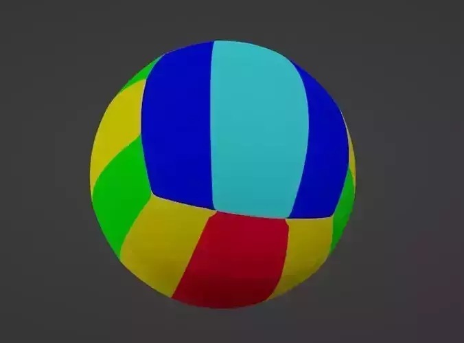 Volleyball Low-poly 3D model