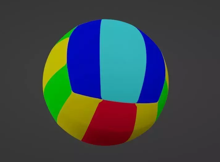 Volleyball Low-poly 3D model Low-poly 3D model_0