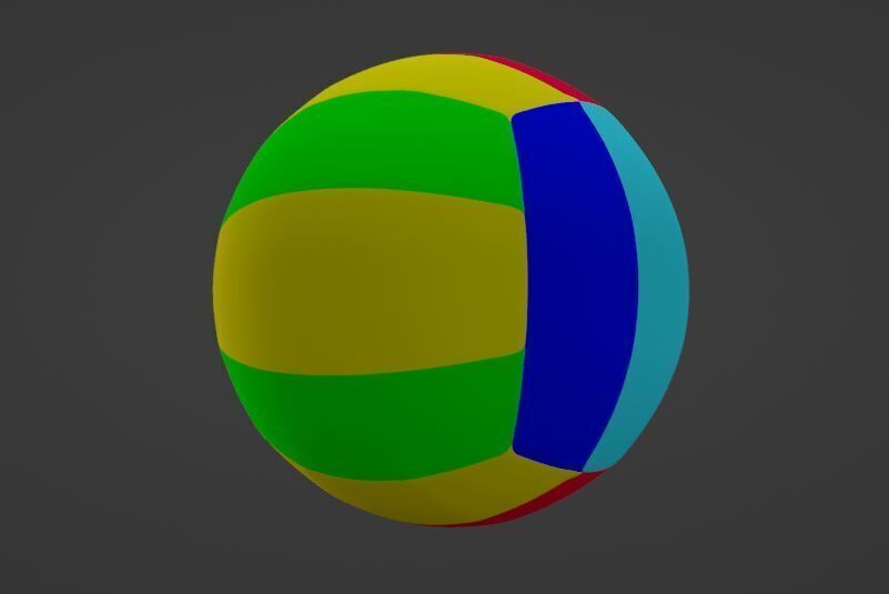 Volleyball Low-poly 3D model Low-poly 3D model_7