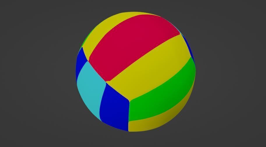 Volleyball Low-poly 3D model Low-poly 3D model_13