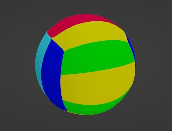 Volleyball Low-poly 3D model Low-poly 3D model_6