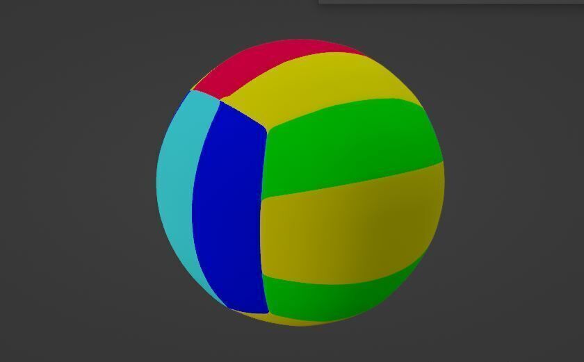 Volleyball Low-poly 3D model Low-poly 3D model_12