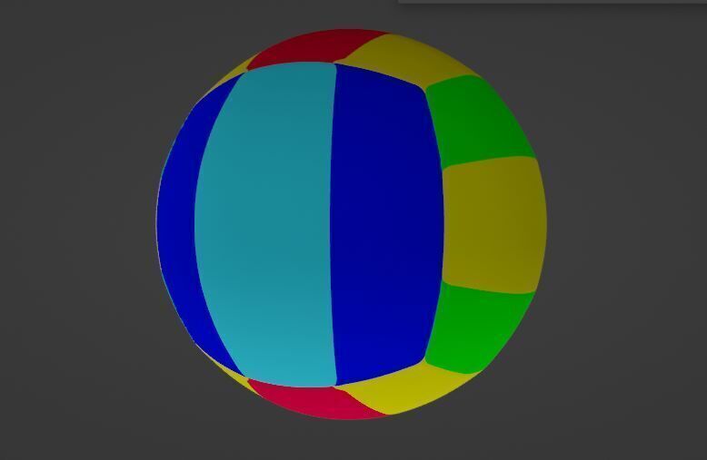 Volleyball Low-poly 3D model Low-poly 3D model_9