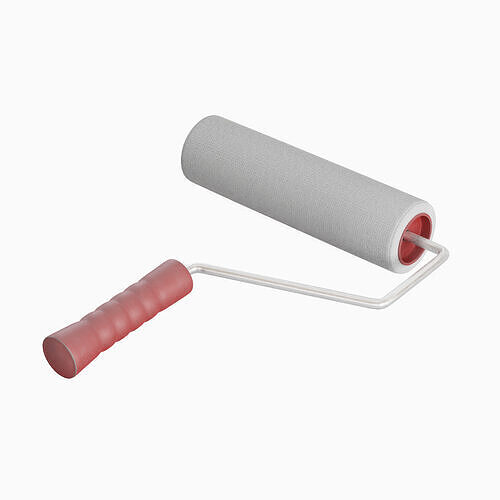 Paint Roller 03 Low-poly 3D model
