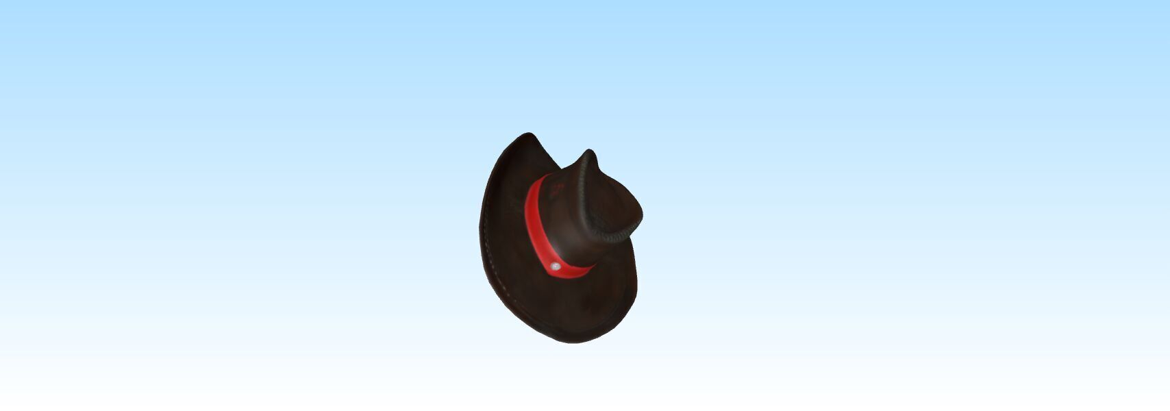 a cowboy hat 3D print model_3