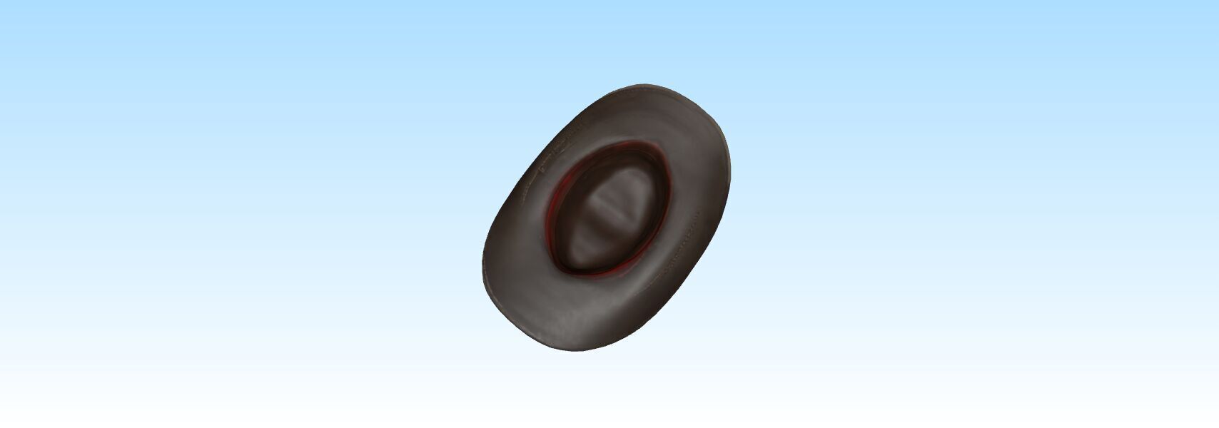 a cowboy hat 3D print model_1