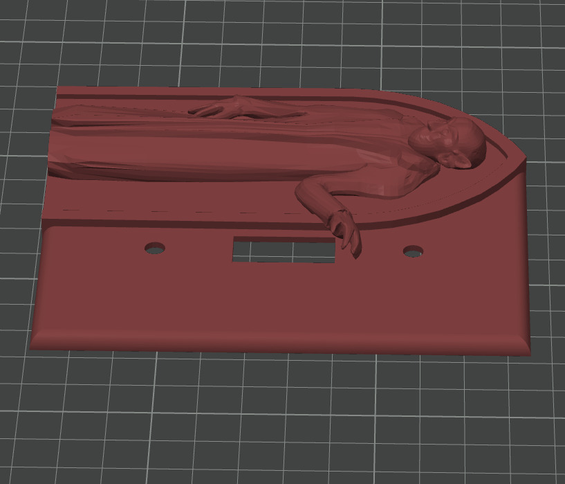 Nosferatu Themed Light Switch Variation 1 3D print model_2
