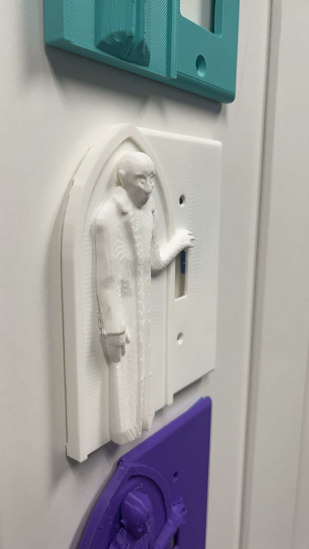 Nosferatu Themed Light Switch Variation 1 3D print model_4