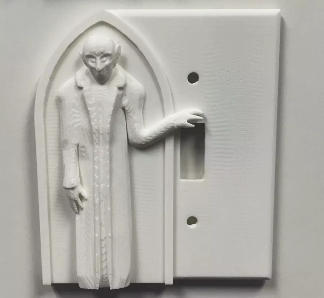 Nosferatu Themed Light Switch Variation 1 3D print model_0