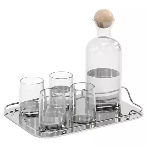 Fine Crystal Drinkware Low-poly 3D model