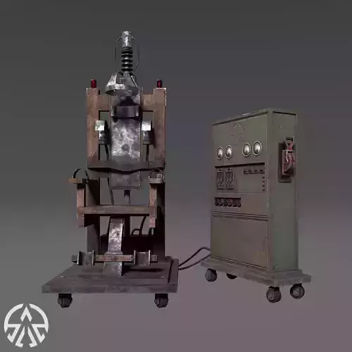 Electric Chair Low-poly 3D model