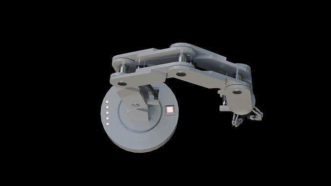 Robot Arm Low-poly 3D model 4