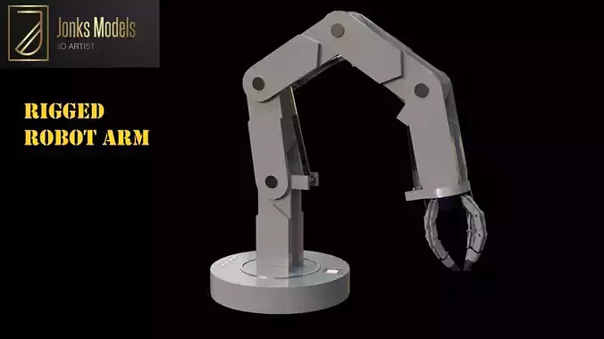 Robot Arm Low-poly 3D model Robot Arm Low-poly 3D model