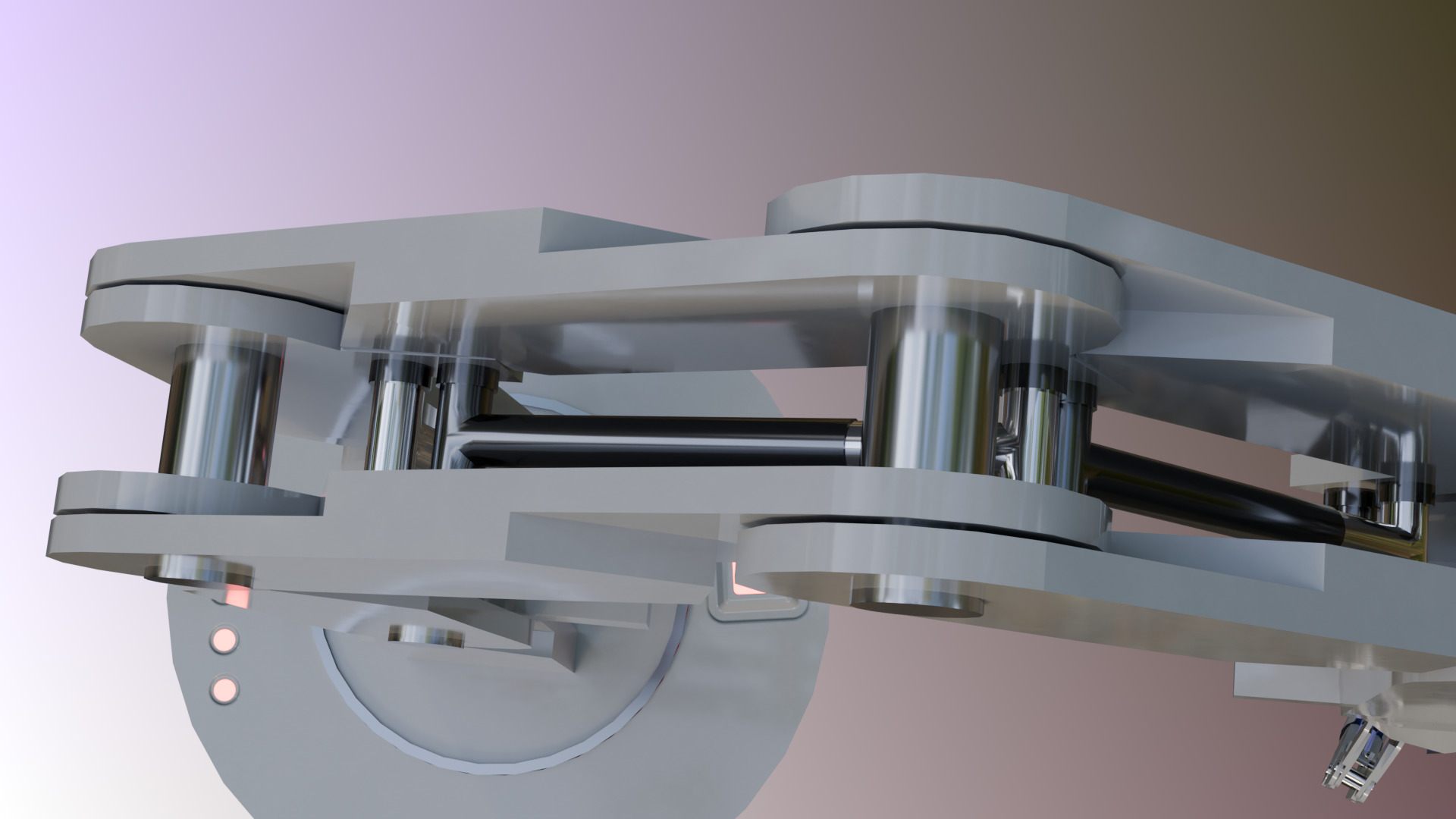 Robot Arm Low-poly 3D model_9