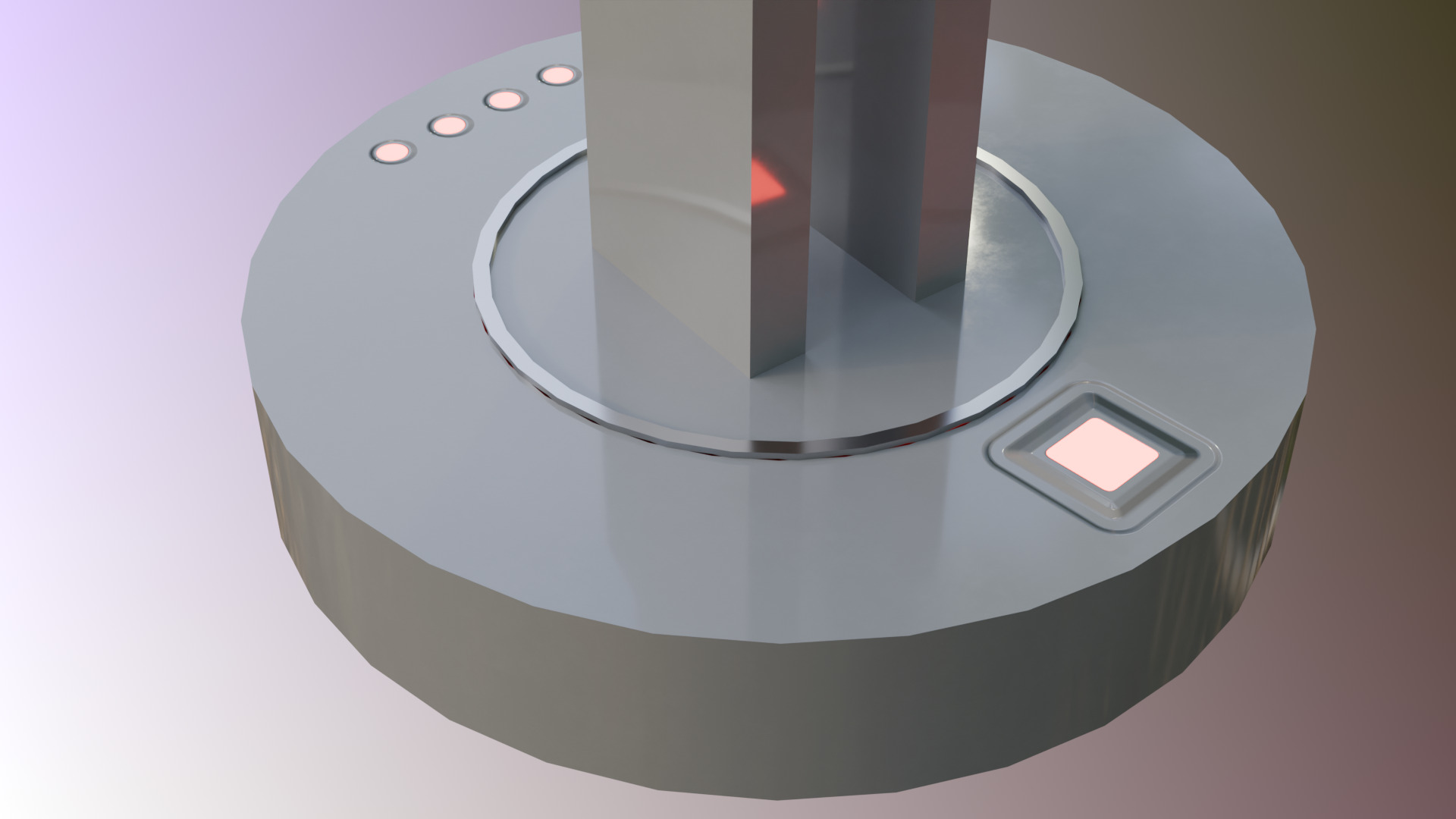 Robot Arm Low-poly 3D model_5