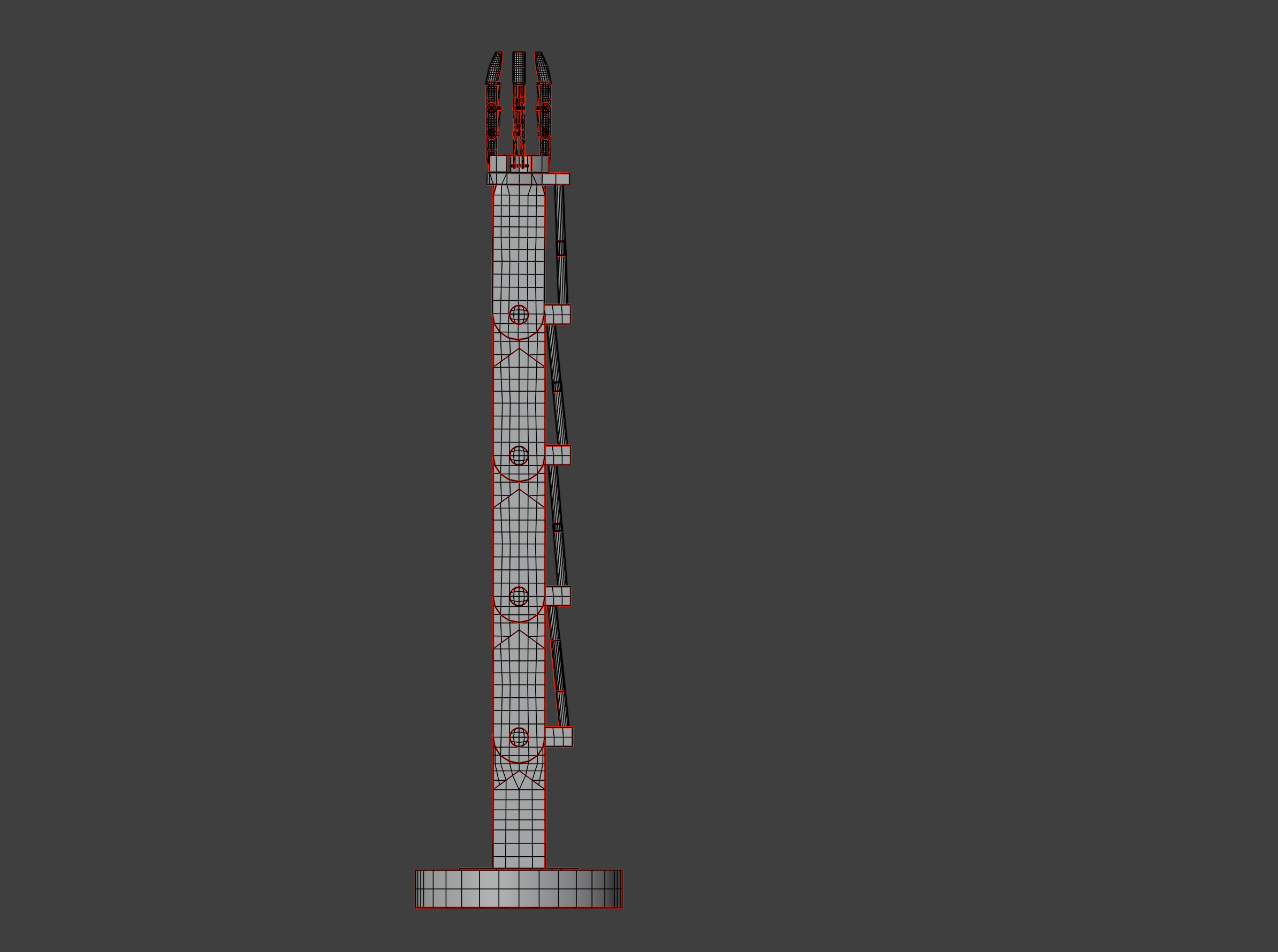 Robot Arm Low-poly 3D model_12