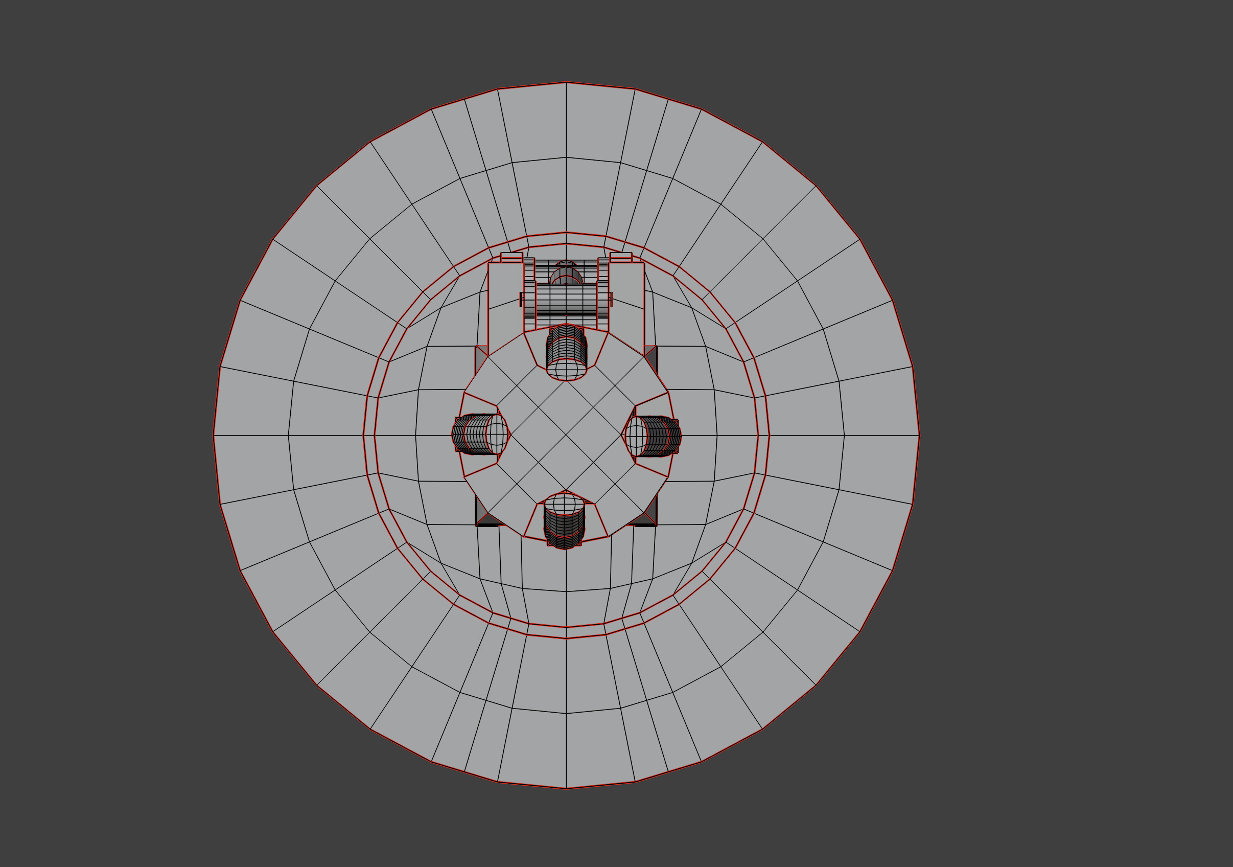 Robot Arm Low-poly 3D model_13