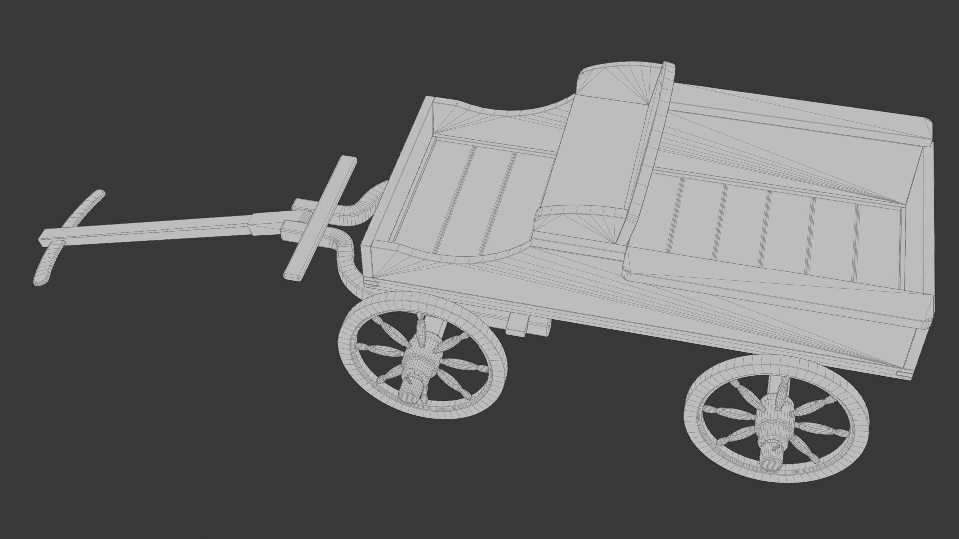 Flower box Low-poly 3D model_5