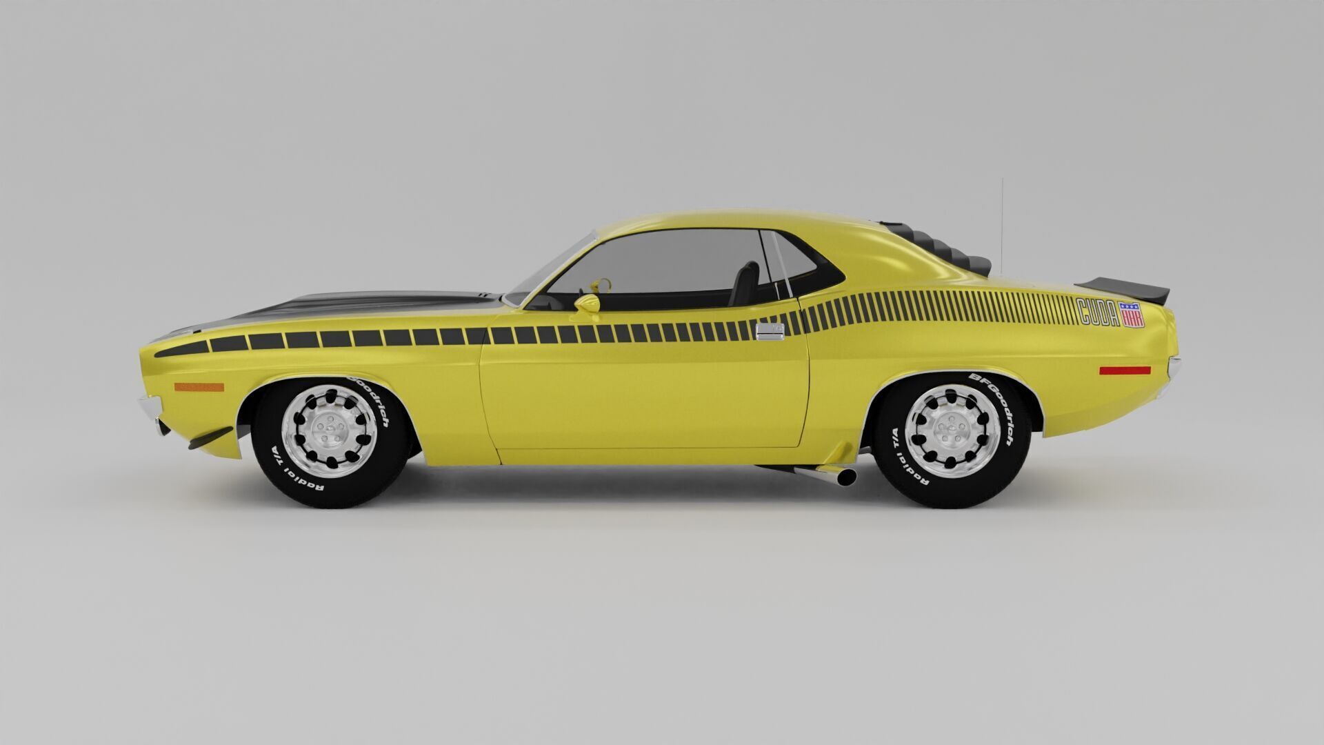 Plymouth AAR Cuda 1970 3D model 3D model_2