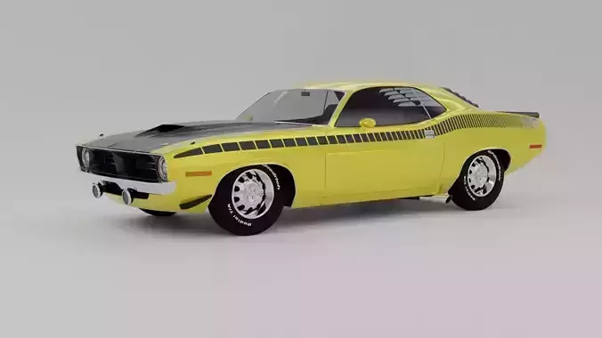 Plymouth AAR Cuda 1970 3D model 3D model