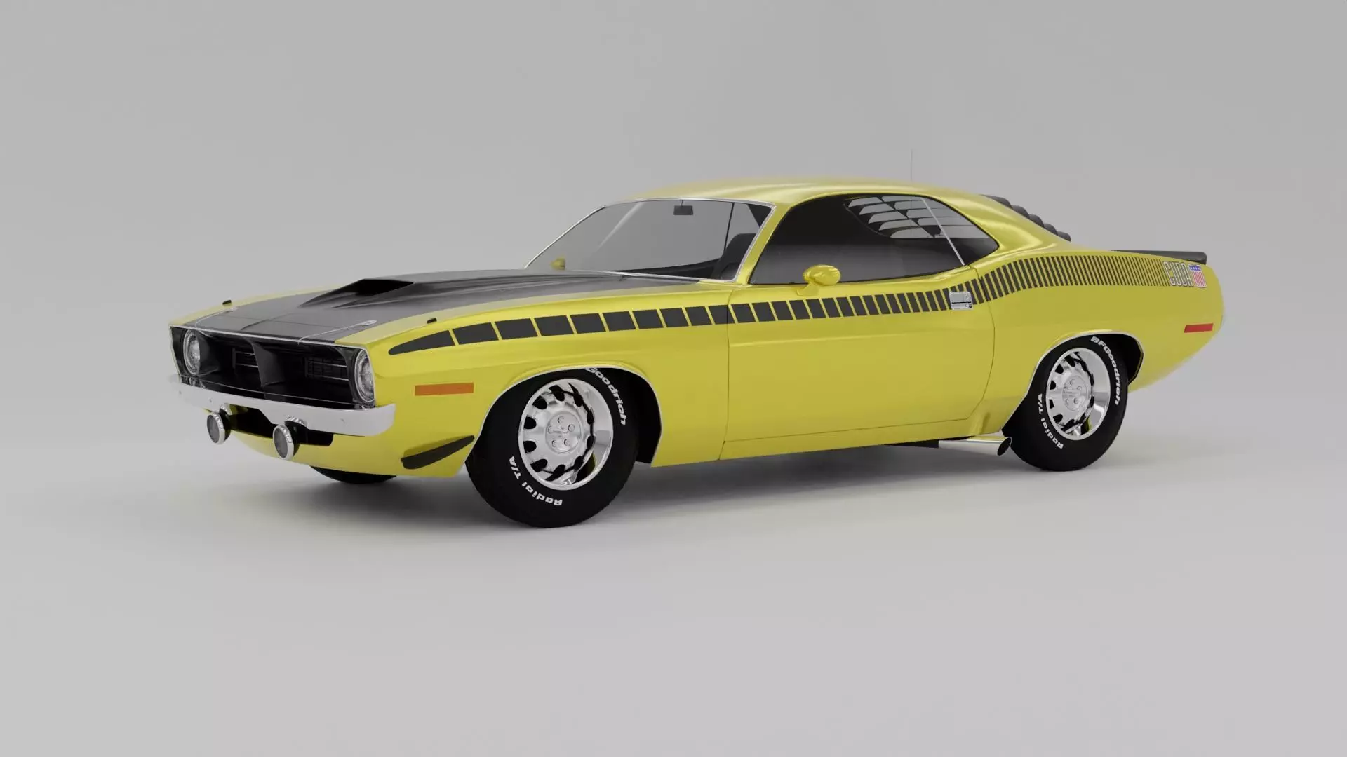 Plymouth AAR Cuda 1970 3D model 3D model_0