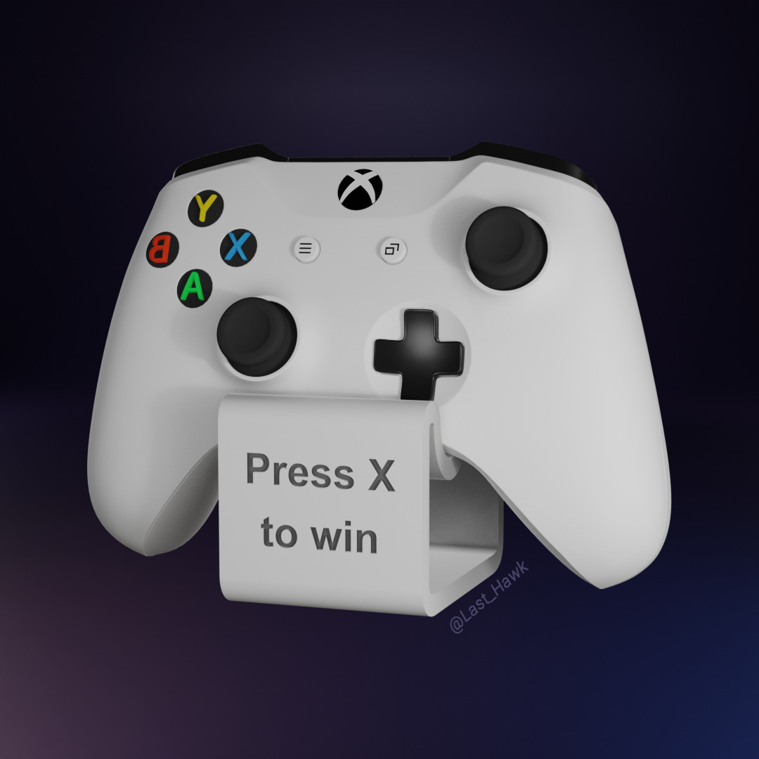 Gamepad stand Free 3D print model_3