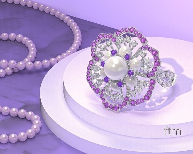 pear ring Free 3D print model