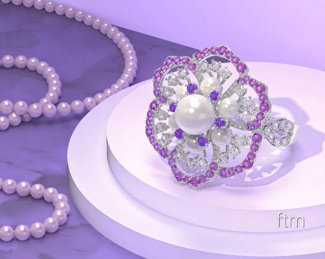 pear ring Free 3D print model_0