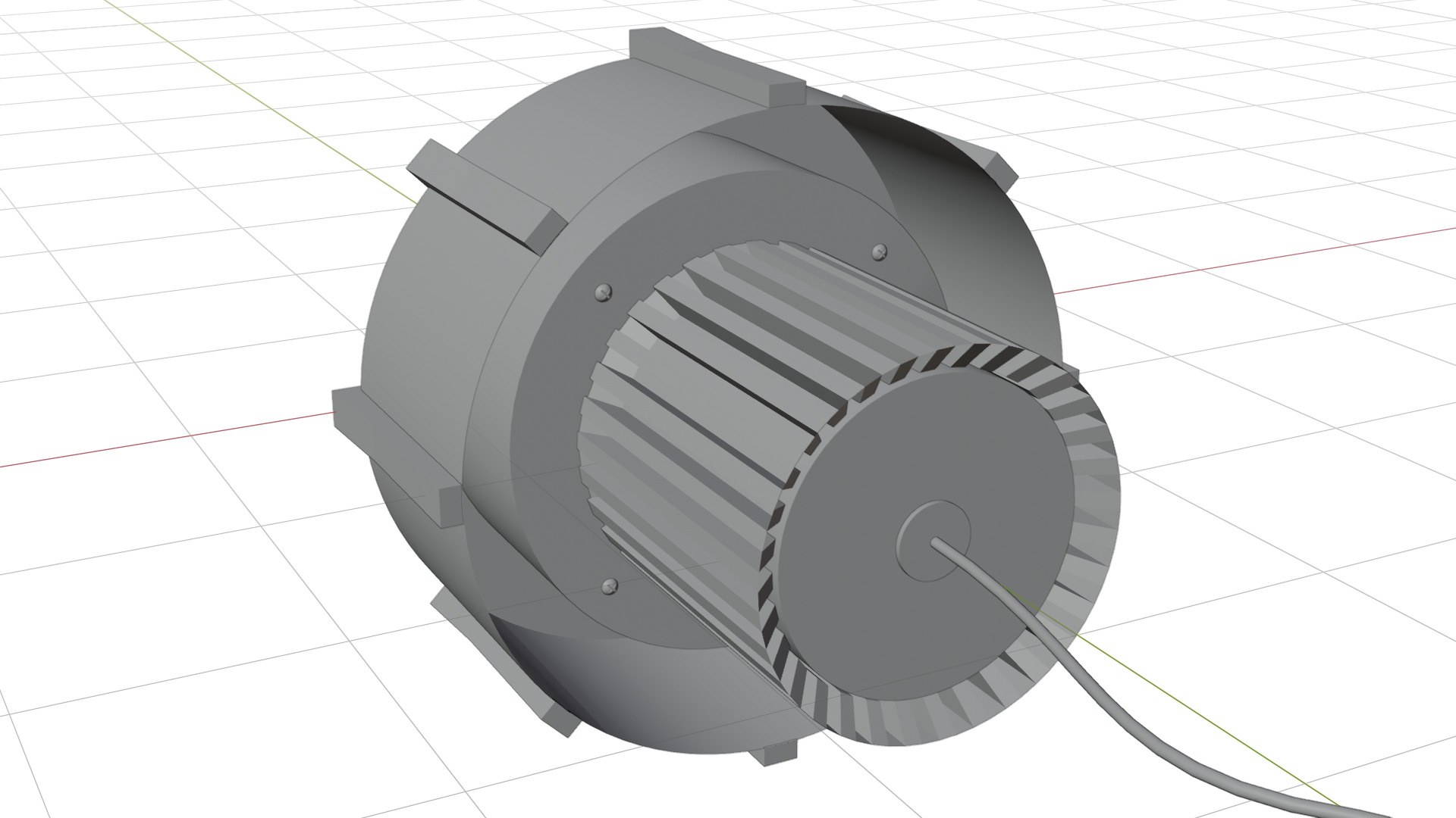 High Power LED Low-poly 3D model_13