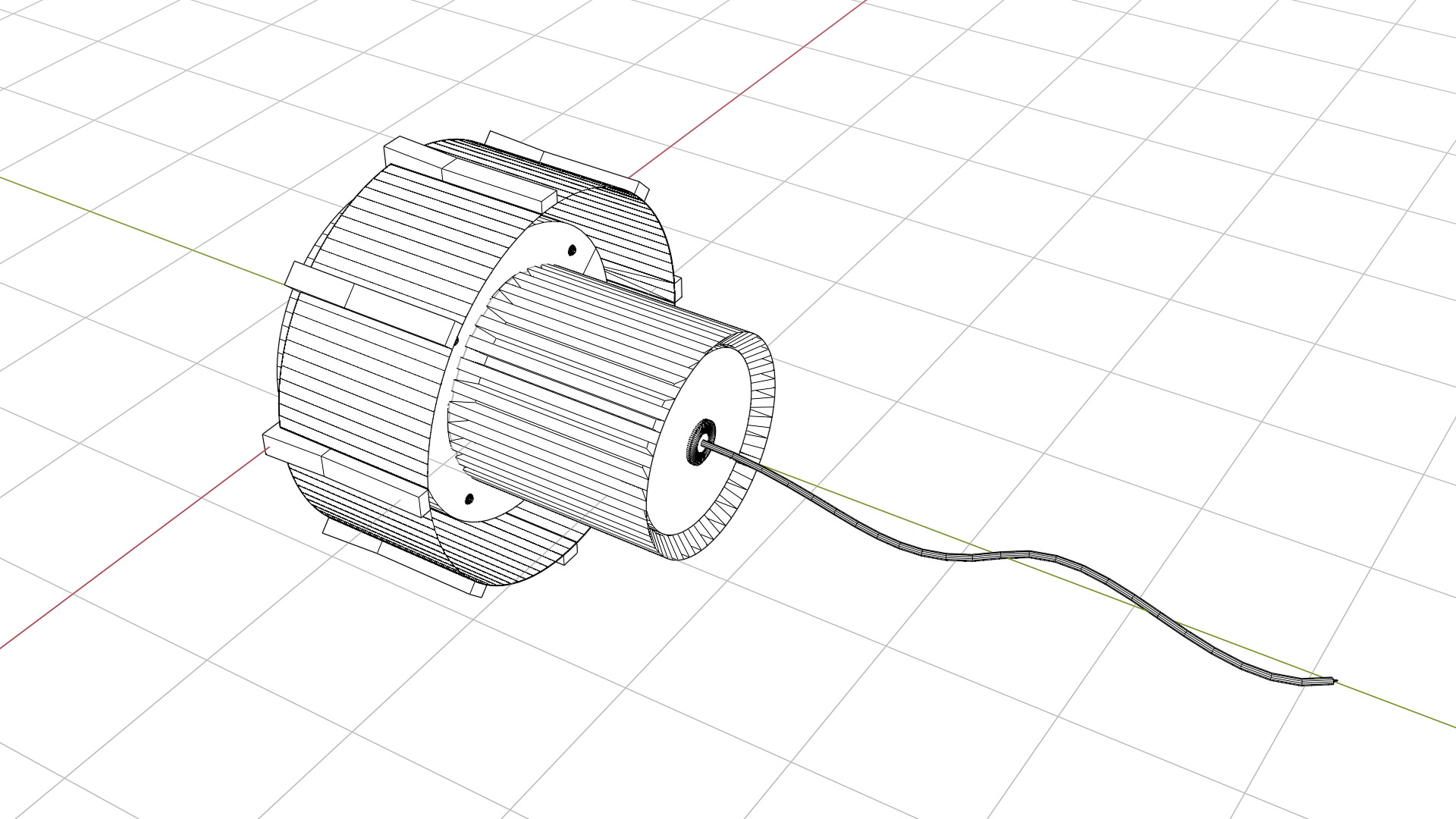 High Power LED Low-poly 3D model_17