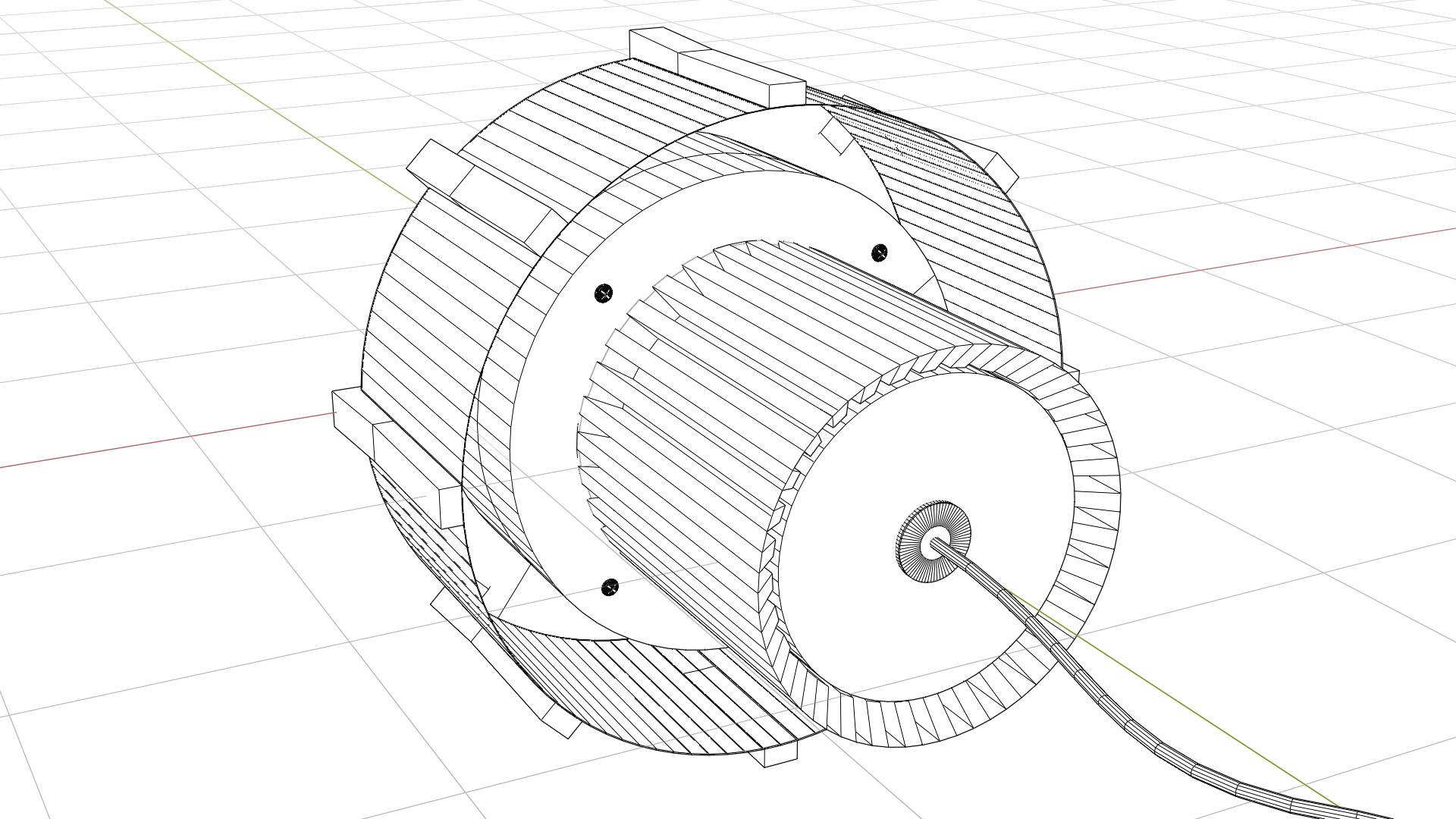 High Power LED Low-poly 3D model_14