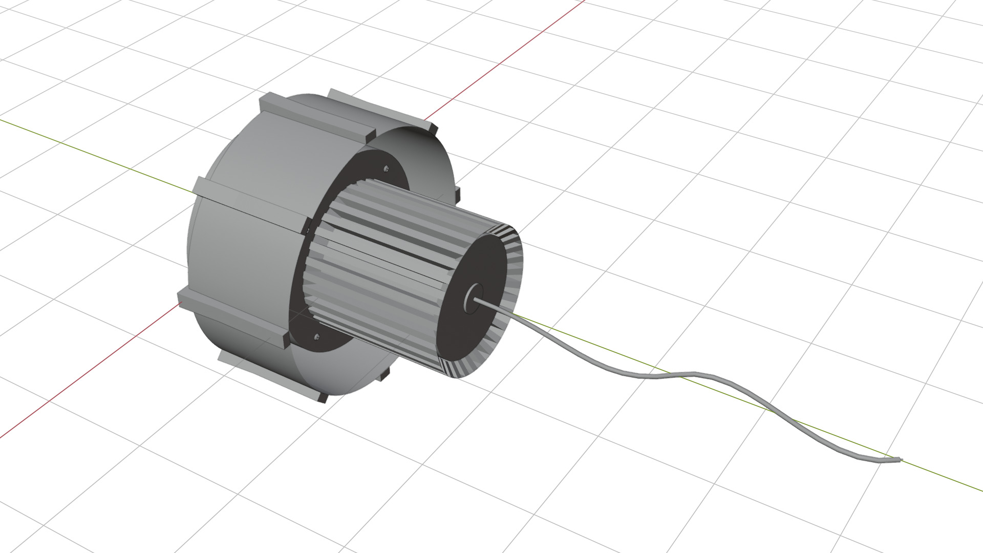 High Power LED Low-poly 3D model_16