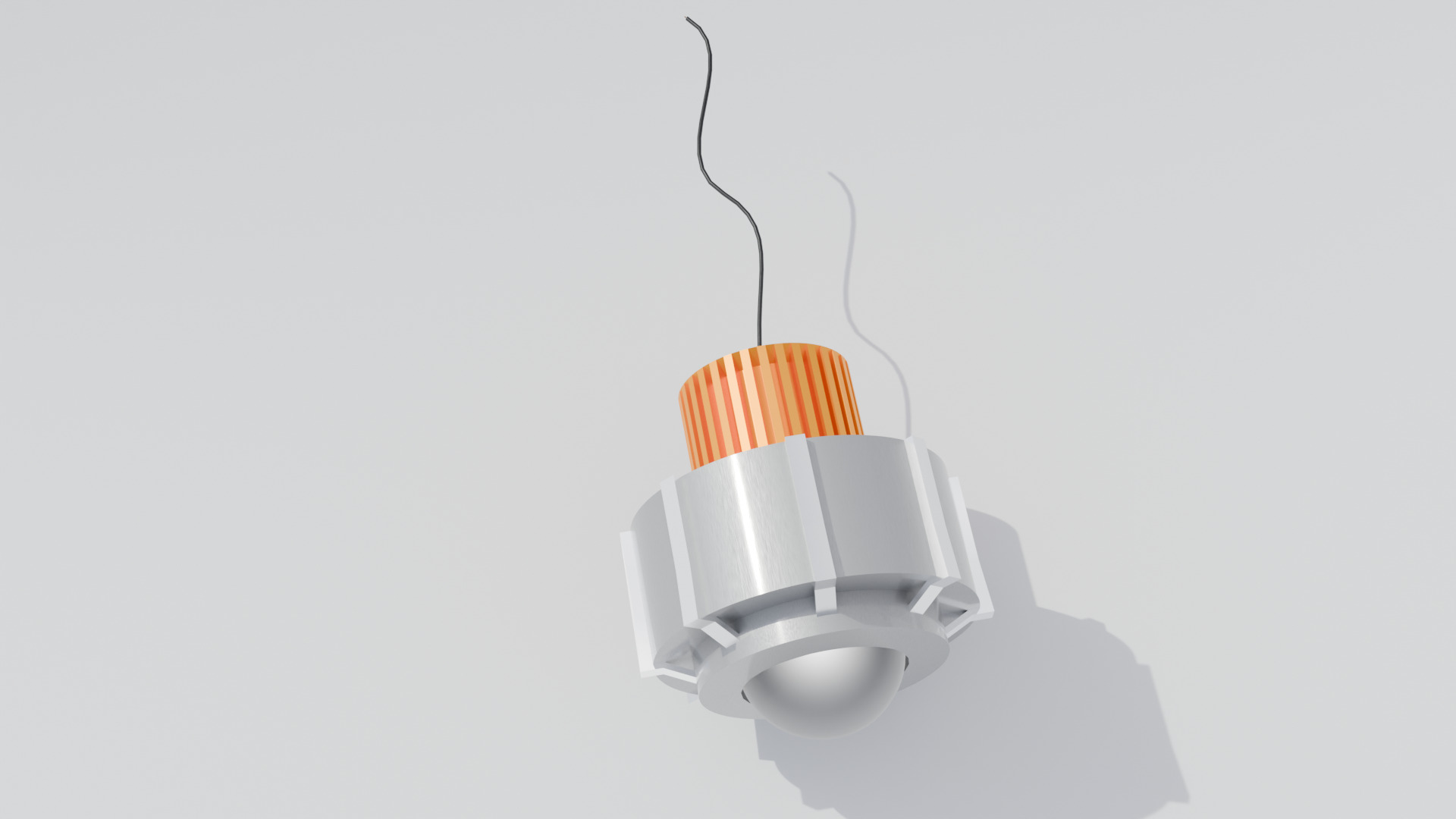 High Power LED Low-poly 3D model_5