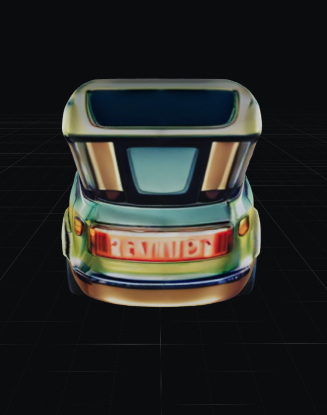 COOL CARS SolarRover no8 Collectable Model these WHEELS are HOT Low-poly 3D model_3