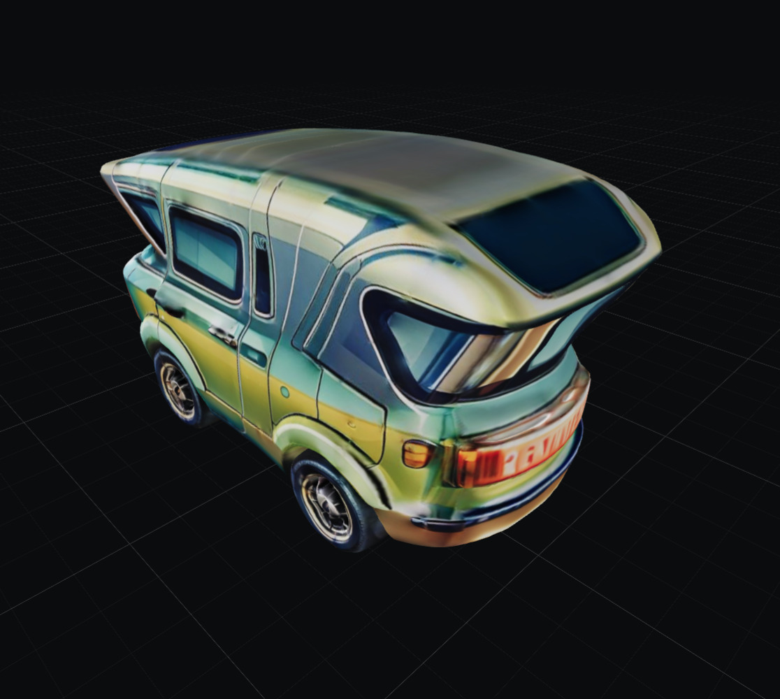 COOL CARS SolarRover no8 Collectable Model these WHEELS are HOT Low-poly 3D model_2