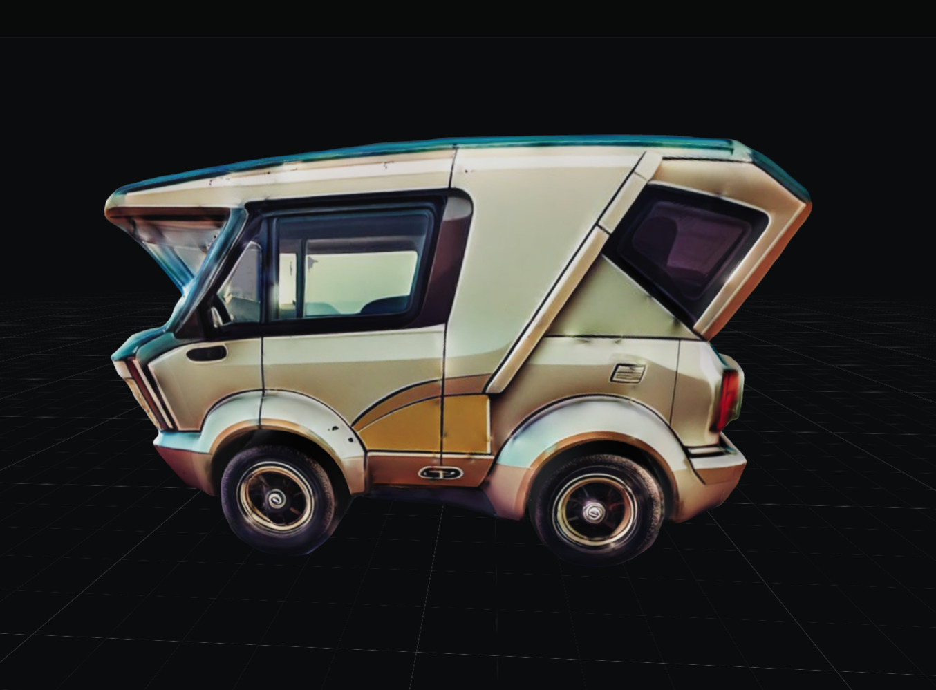 COOL CARS SolarRover no9 Collectable Model these WHEELS are HOT Low-poly 3D model_1