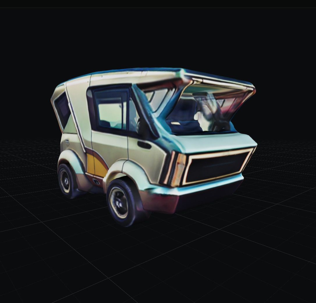 COOL CARS SolarRover no9 Collectable Model these WHEELS are HOT Low-poly 3D model_4