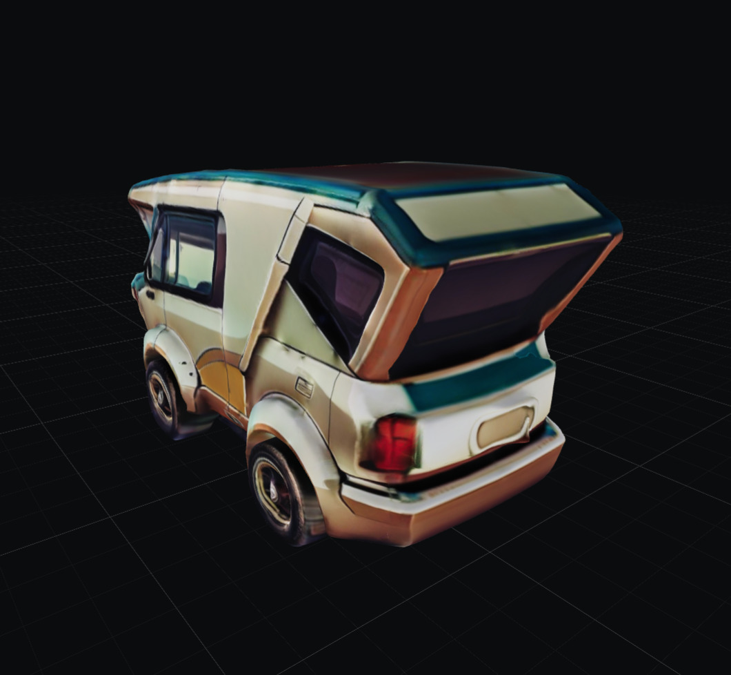 COOL CARS SolarRover no9 Collectable Model these WHEELS are HOT Low-poly 3D model_2