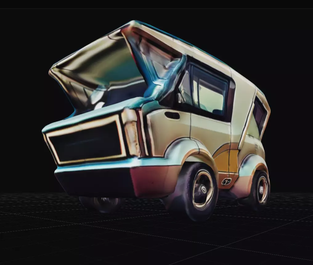 COOL CARS SolarRover no9 Collectable Model these WHEELS are HOT Low-poly 3D model_0