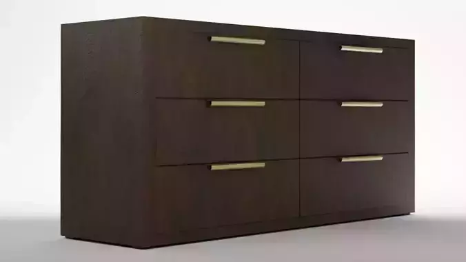 Modern Six Drawer Dresser