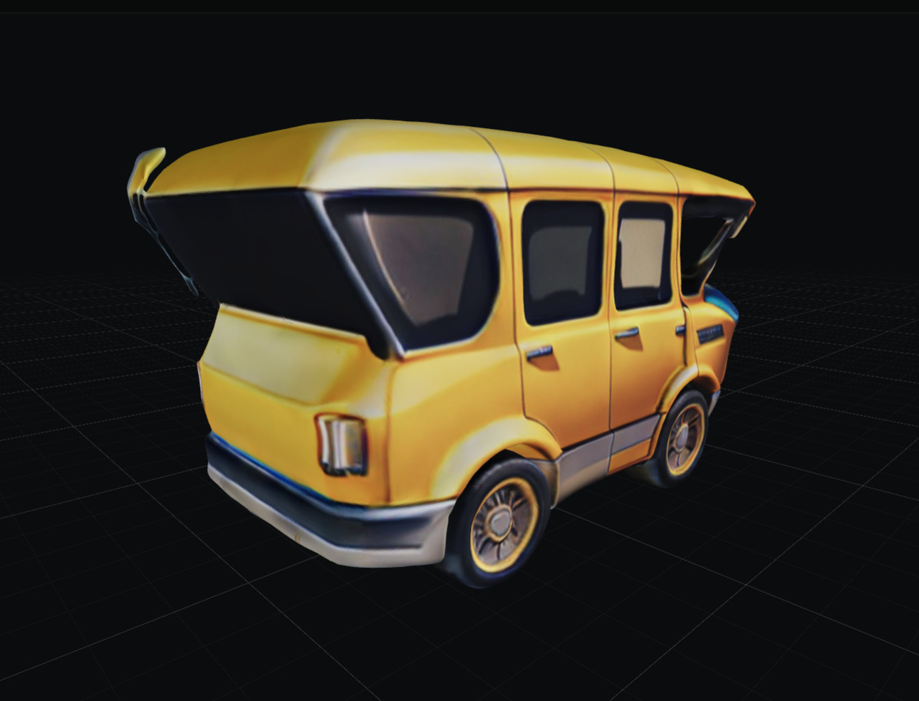 COOL CARS SolarRover no10 Collectable Model these WHEELS are HOT Low-poly 3D model_3