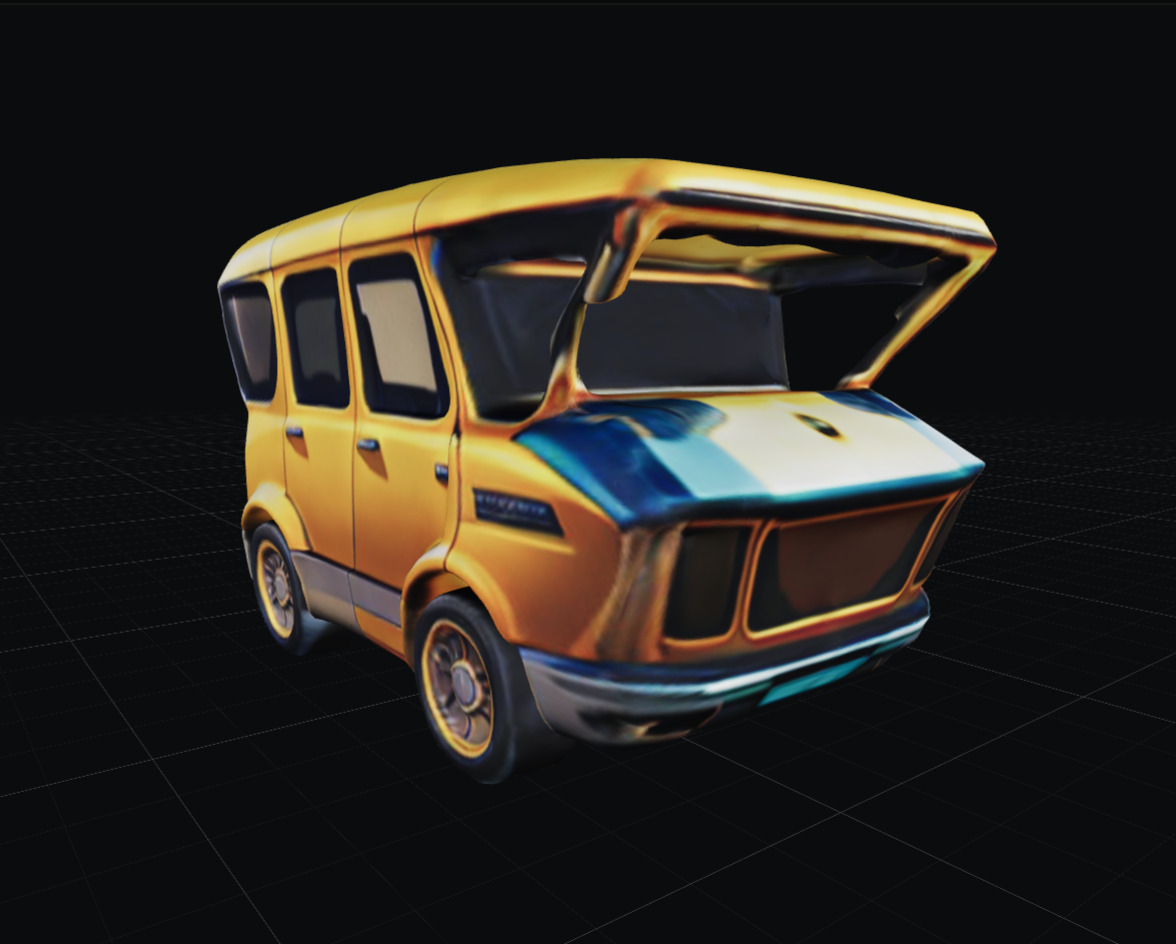 COOL CARS SolarRover no10 Collectable Model these WHEELS are HOT Low-poly 3D model_4